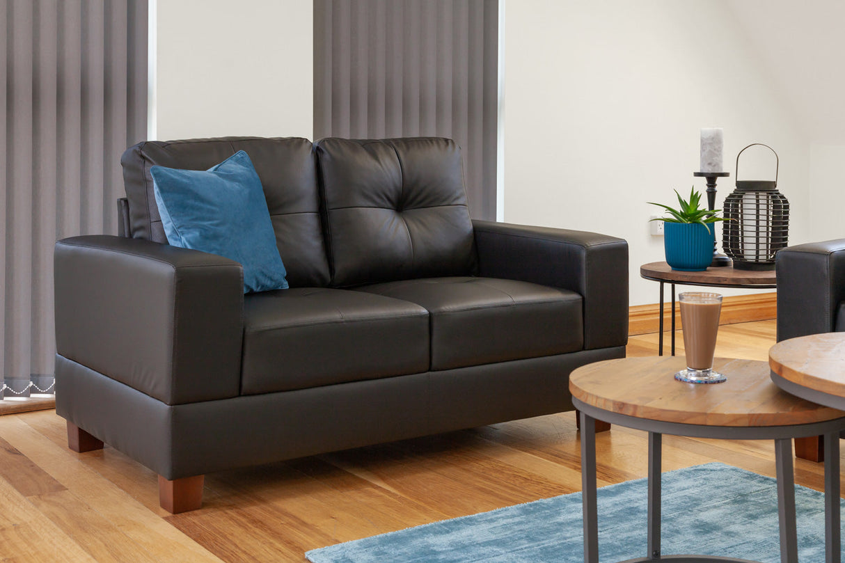Scottsdale 2 Seater Sofa – Stylish Faux Leather Comfort - Ready2GoFurniture