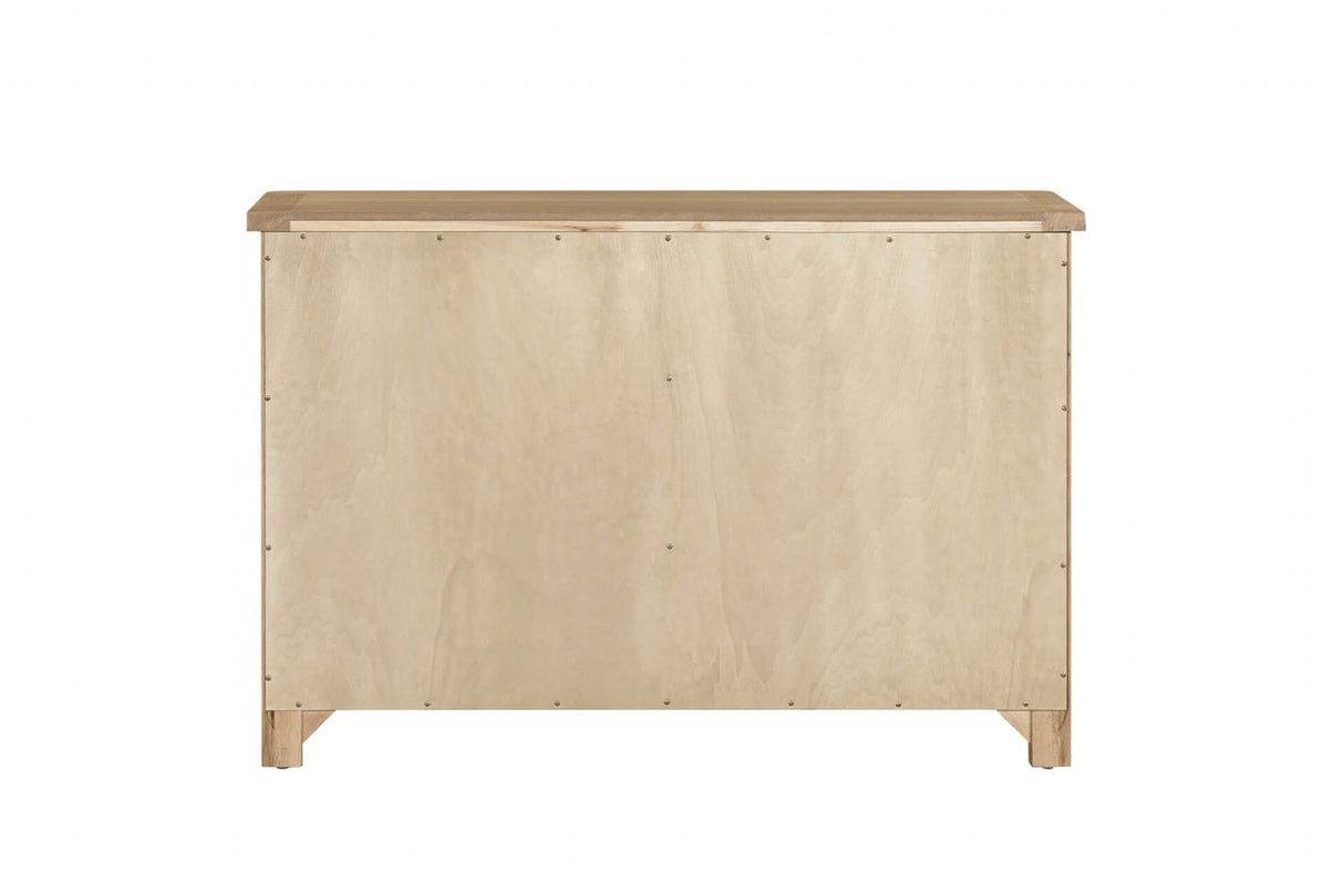 Natural Oak Country Chic 6 Drawer Dressing Chest