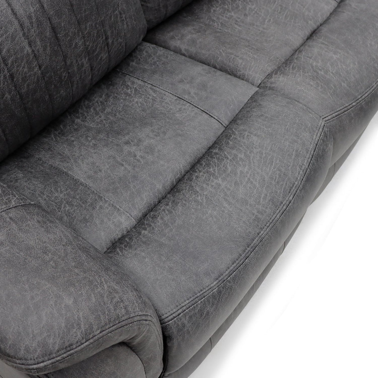 Grey Fabric 3 Seater Electric Recliner Sofa