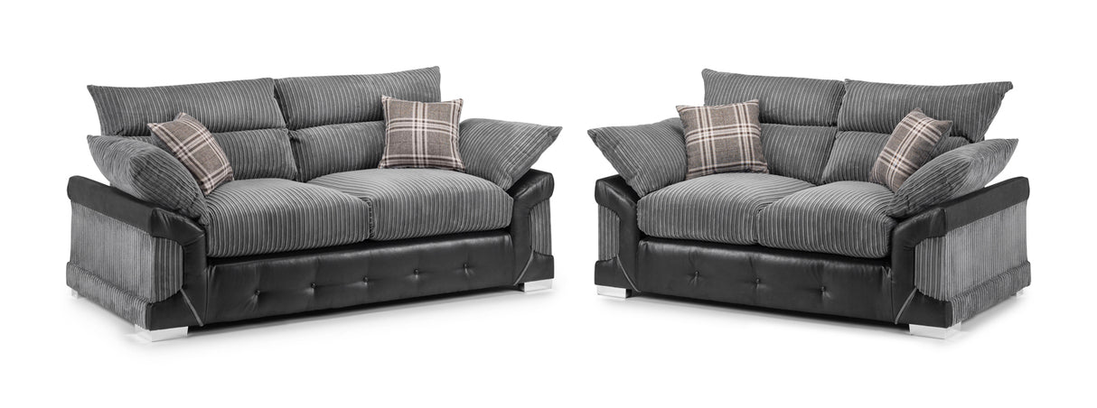 Arles 3 & 2 Seater Sofa Set – Cosy Jumbo Cord Comfort - Ready2GoFurniture