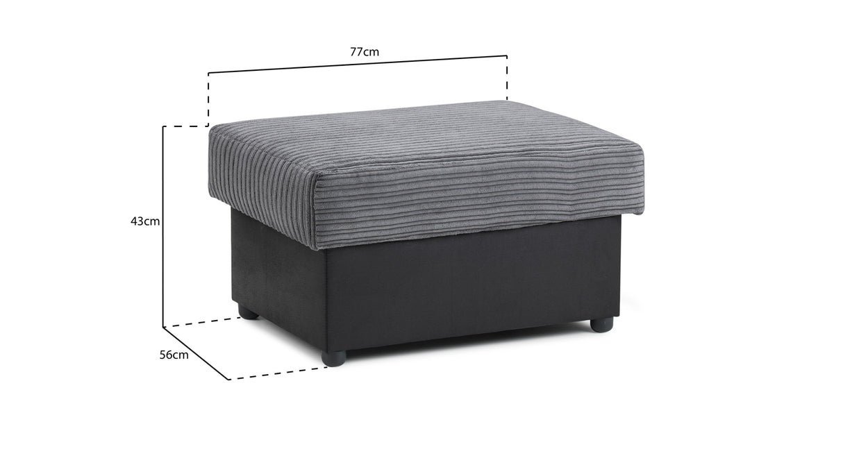Arles Footstool – Stylish, Comfy & the Perfect Sofa Accessory - Ready2GoFurniture