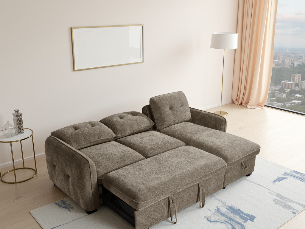 Moscow Sofabed Brown Universal Corner - Ready2Go Furniture