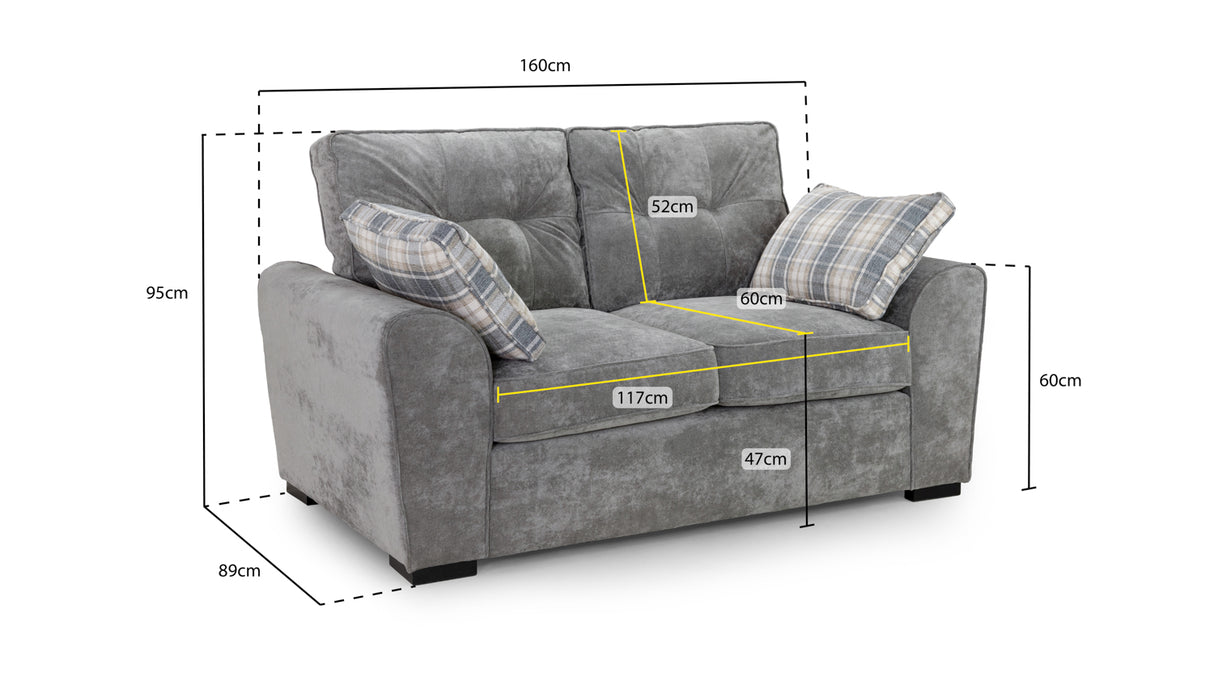 Evora 2 Seater Sofa – Cosy, Stylish & Durable - Ready2GoFurniture
