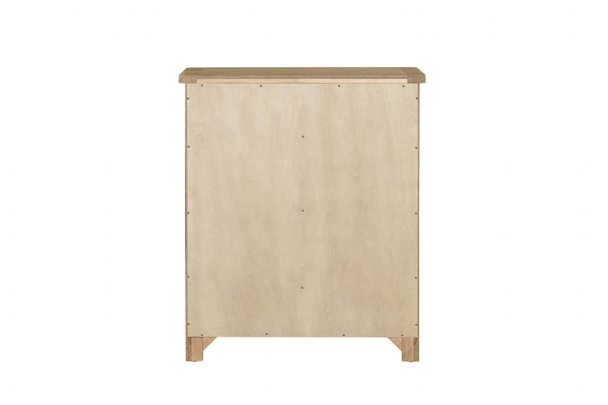 Natural Oak Tall 2 Over 3 Chest of Drawers