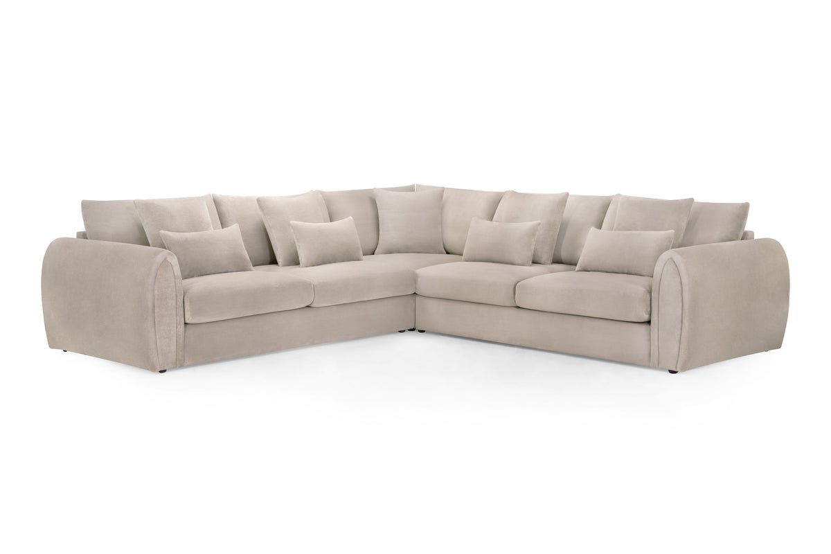 Mirabel Sofa Mocha Large Corner - Ready2Go Furniture