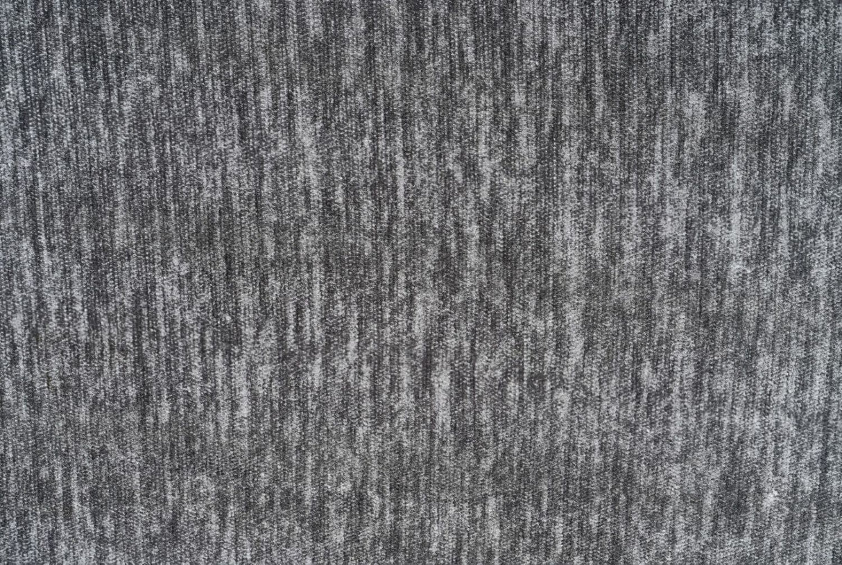 Charcoal Fabric Right Hand Facing Corner Sofa Chrome Feet