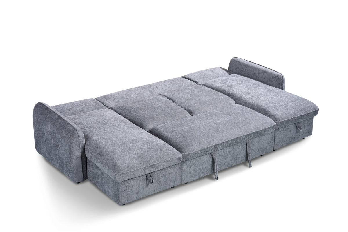 Moscow Sofabed Grey U Shape Corner