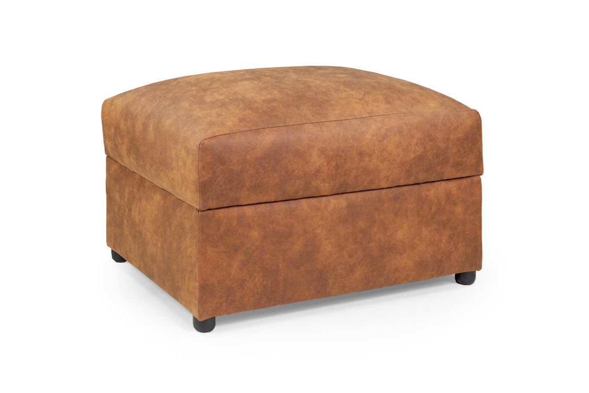 Mombasa Footstool – Stylish & Comfy Faux Leather Accessory - Ready2GoFurniture