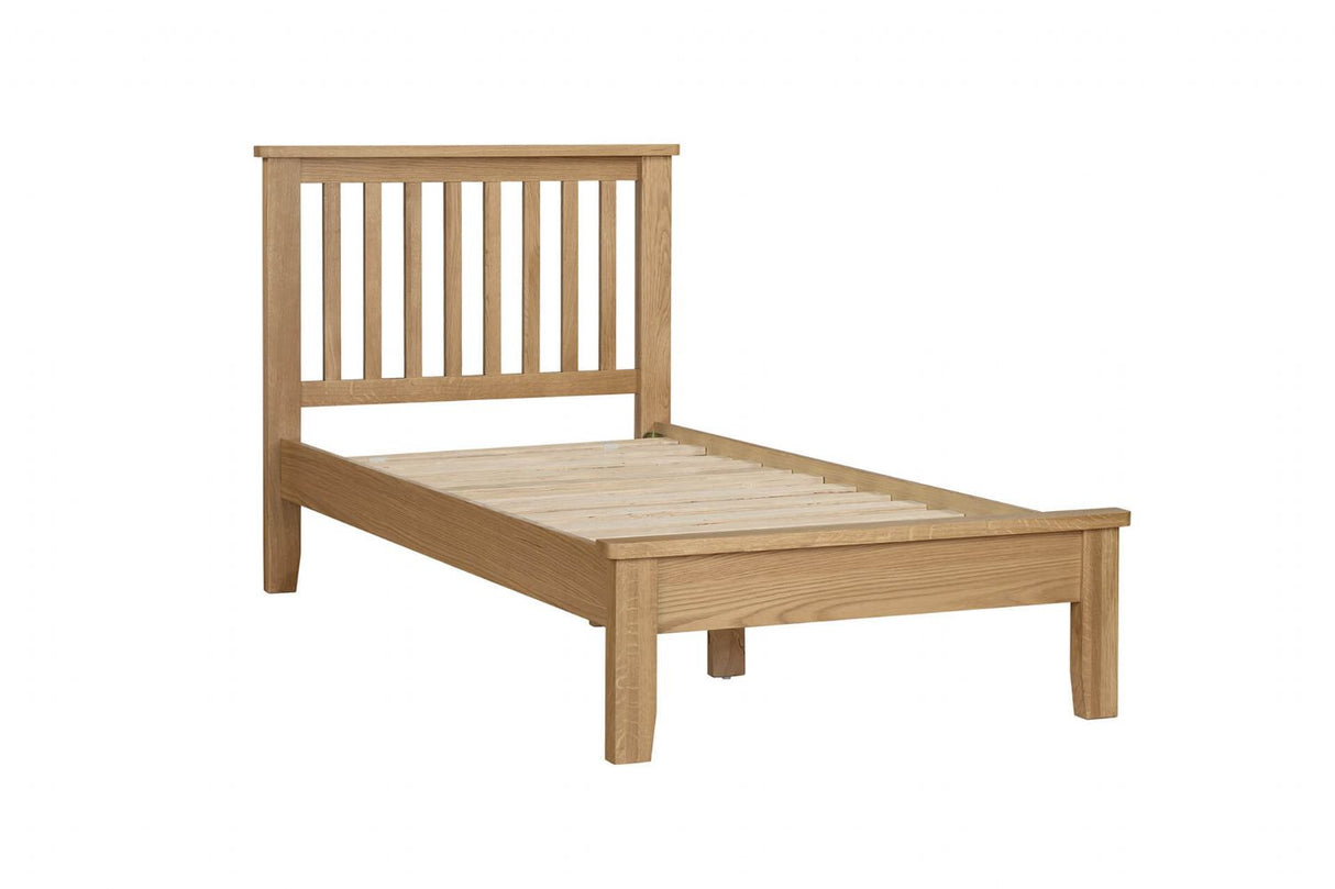 Natural Oak 3ft Single Bed with Shaker Legs