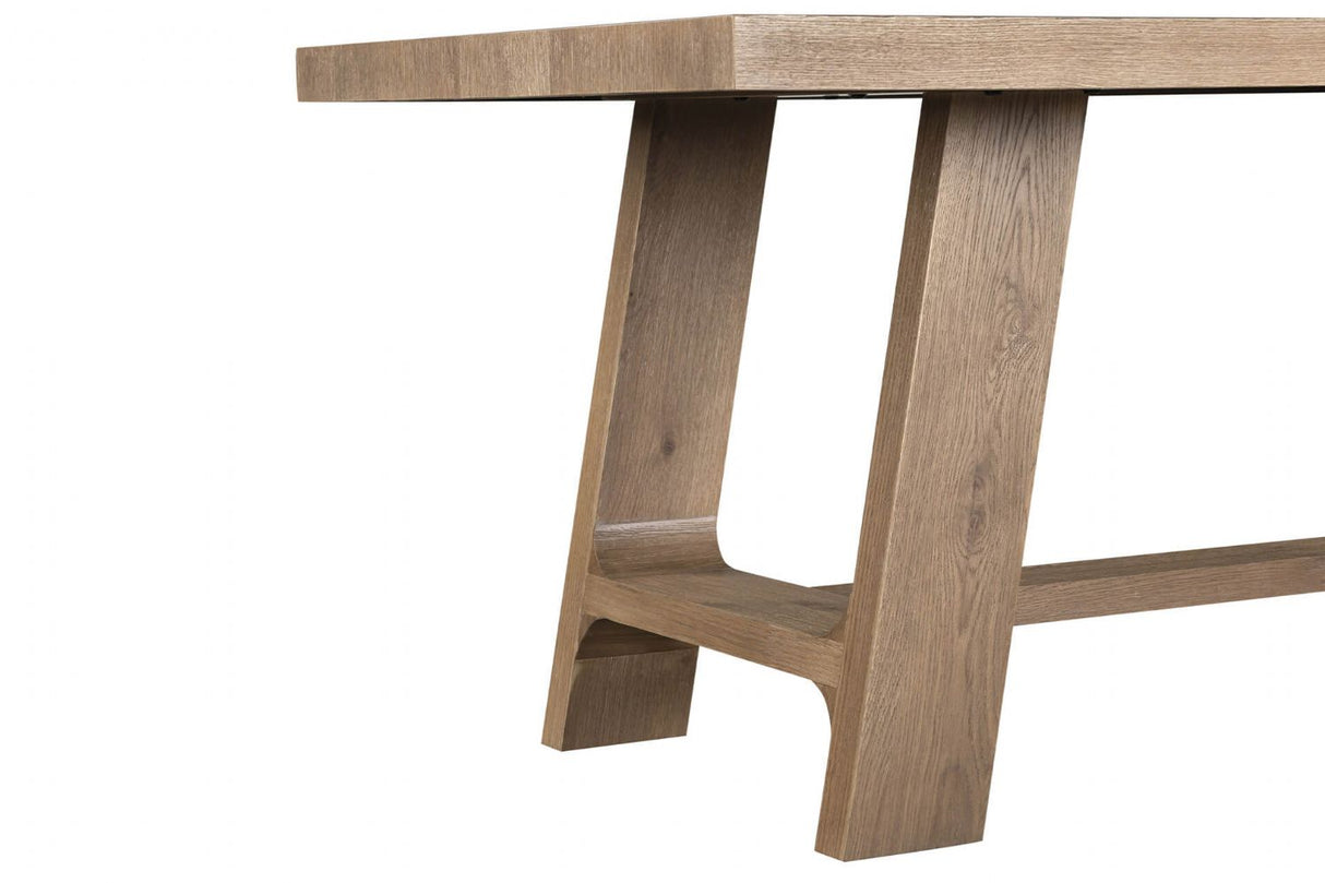 Rustic Oak Rectangular Large Dining Table 190cm
