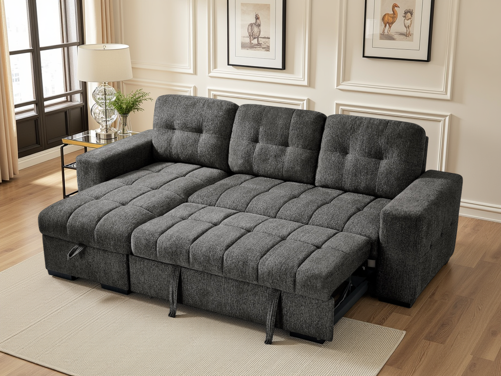 Palermo Universal Corner Sofabed Grey - Ready2Go Furniture