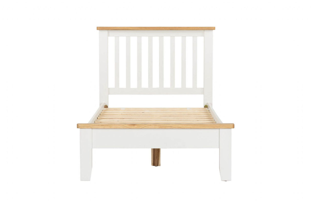 Cashmere Wooden Oak Trimmed Single Bed Shaker Style Legs