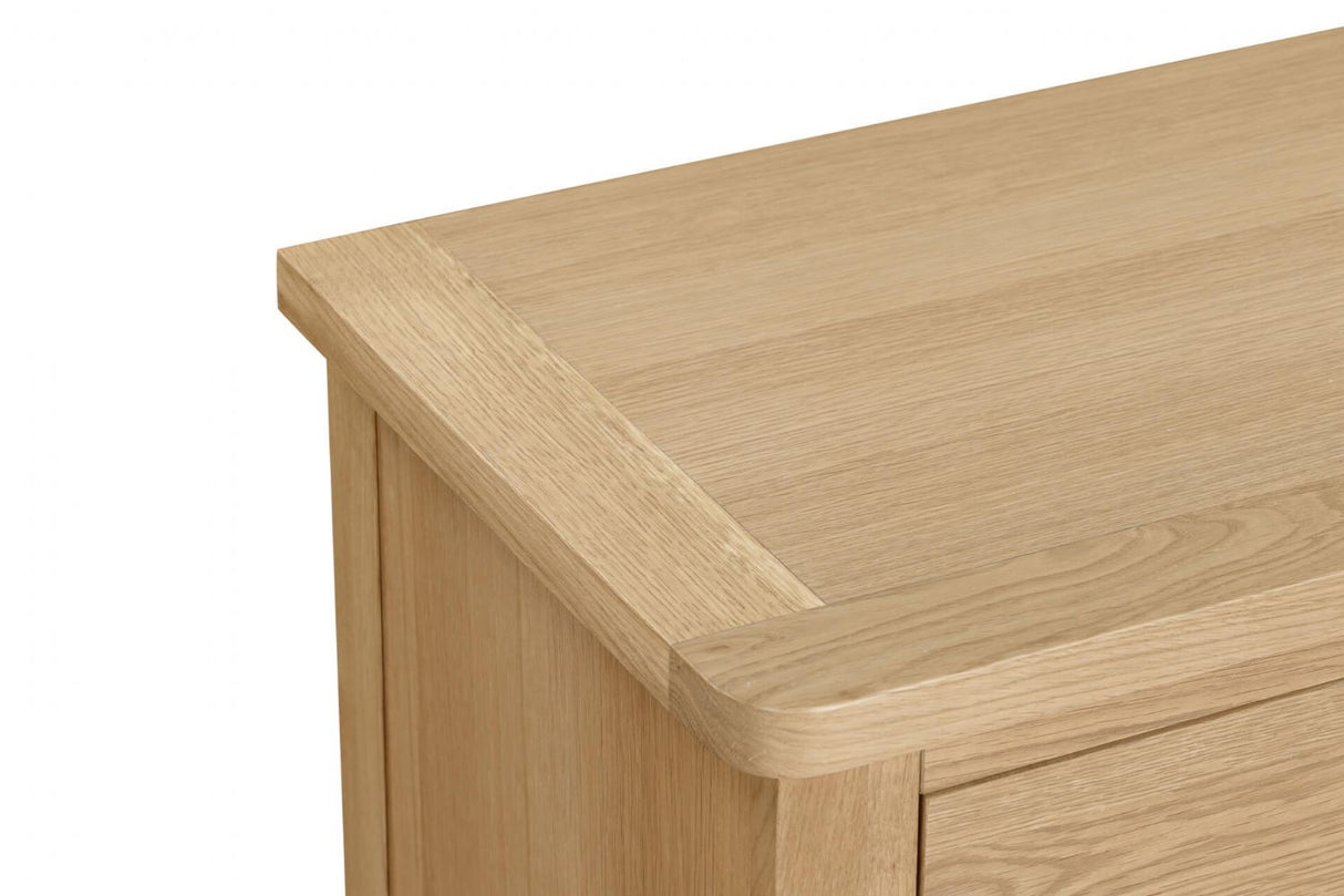 Natural Oak Country Chic 6 Drawer Dressing Chest