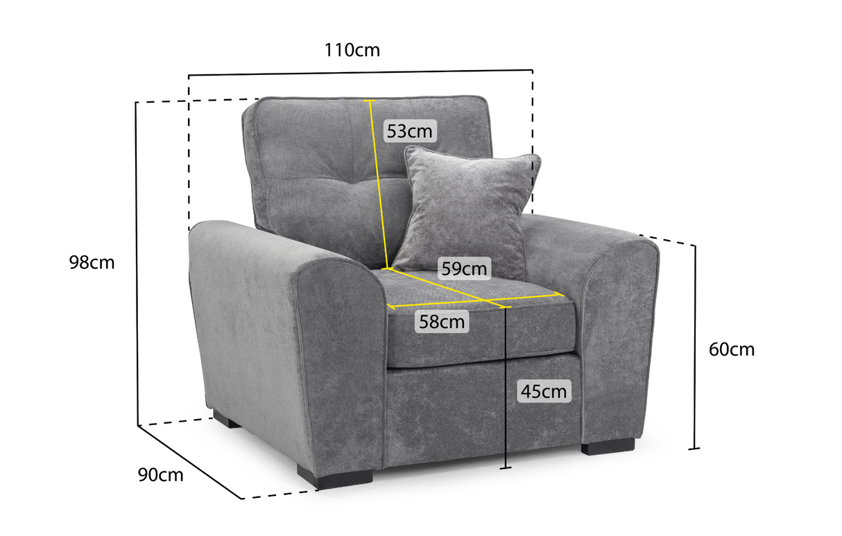 Evora Armchair – Stylish, Cosy & Durable - Ready2GoFurniture