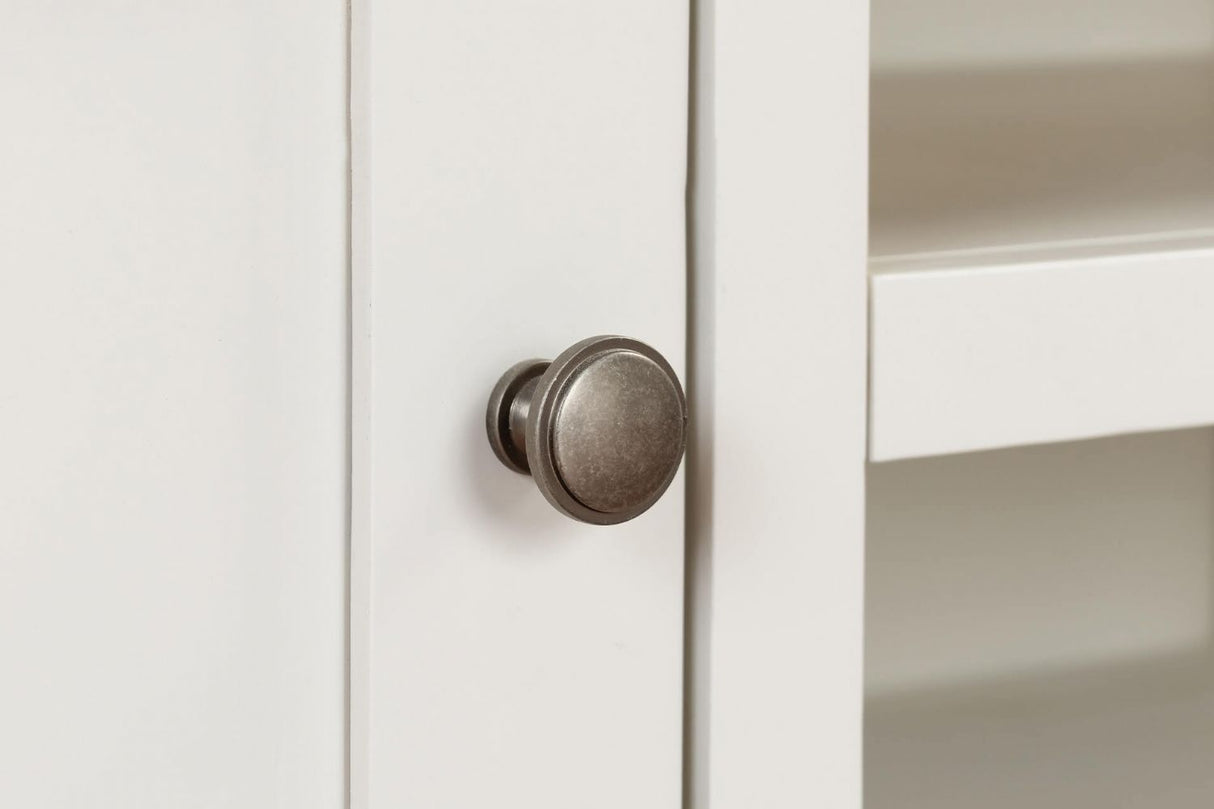 Cashmere Wooden 2 Door Large TV Unit Oak Top