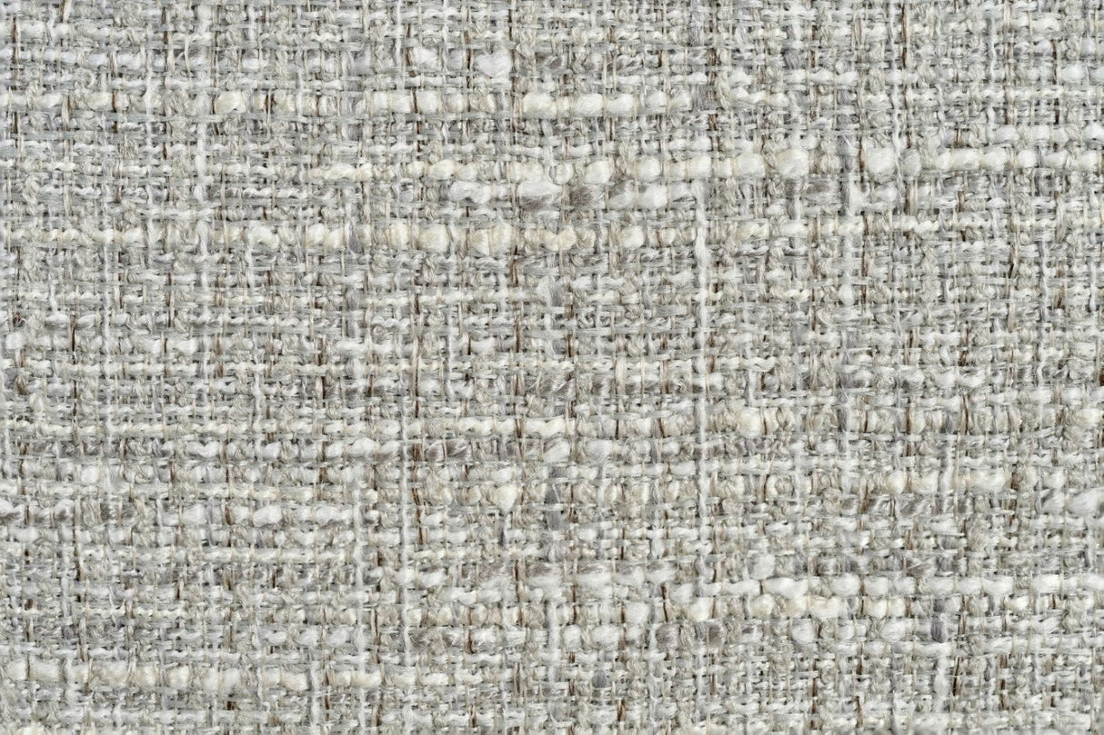 Silver Woven Fabric Left Hand Facing Electric Recliner Sofa