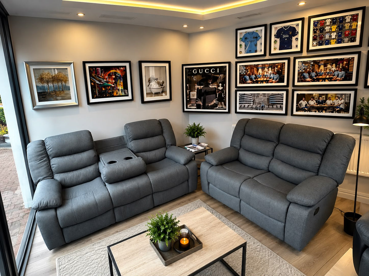 Verona 3+2 Fabric Recliner Sofa Set