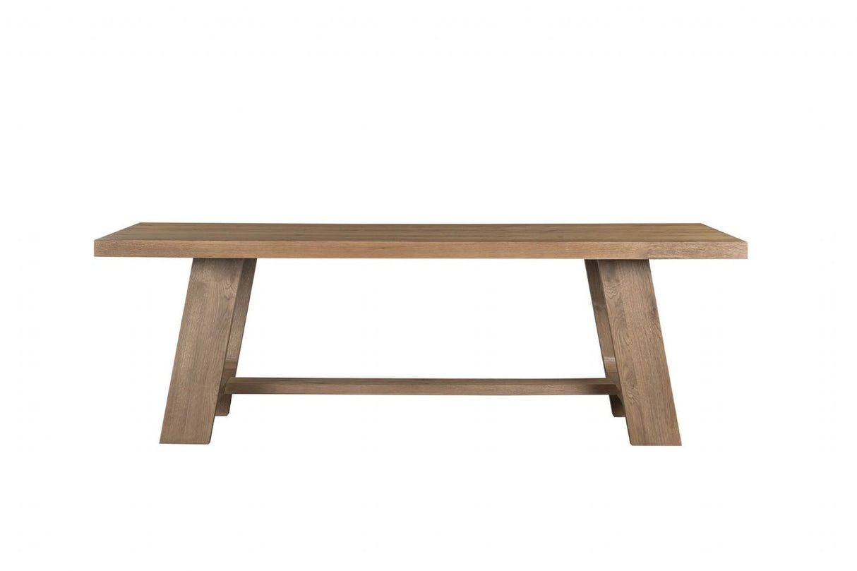 Rustic Oak Rectangular Large Dining Table 190cm