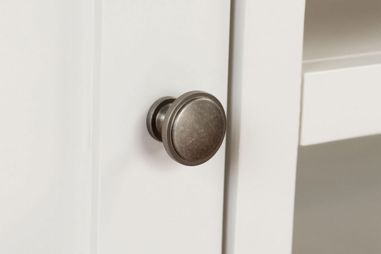 Cashmere Wooden 1 Door TV Media Unit Oak Top 2 Open Shelves