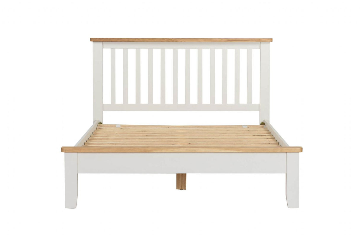 Cashmere Wooden Oak Trimmed Double Bed Shaker Style Legs