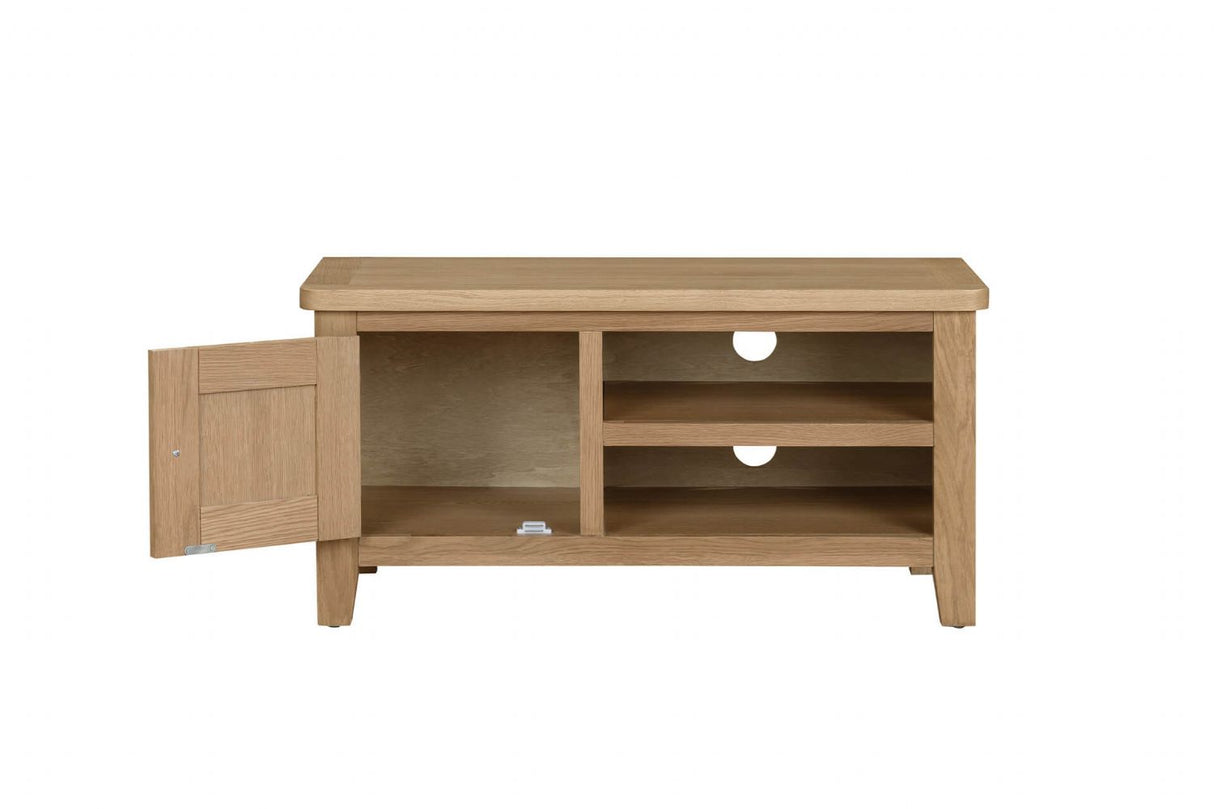 Natural Oak 1 Door Small TV Media Entertainment Unit
