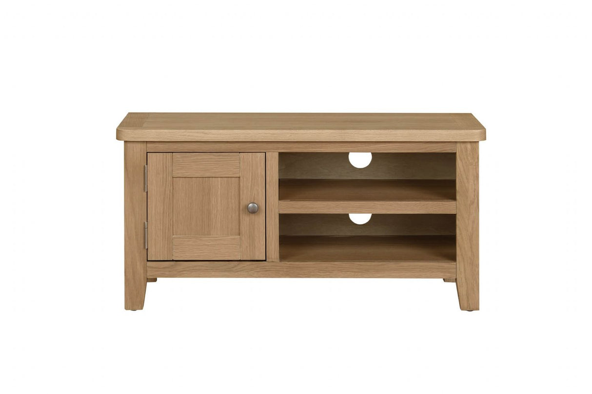 Natural Oak 1 Door Small TV Media Entertainment Unit