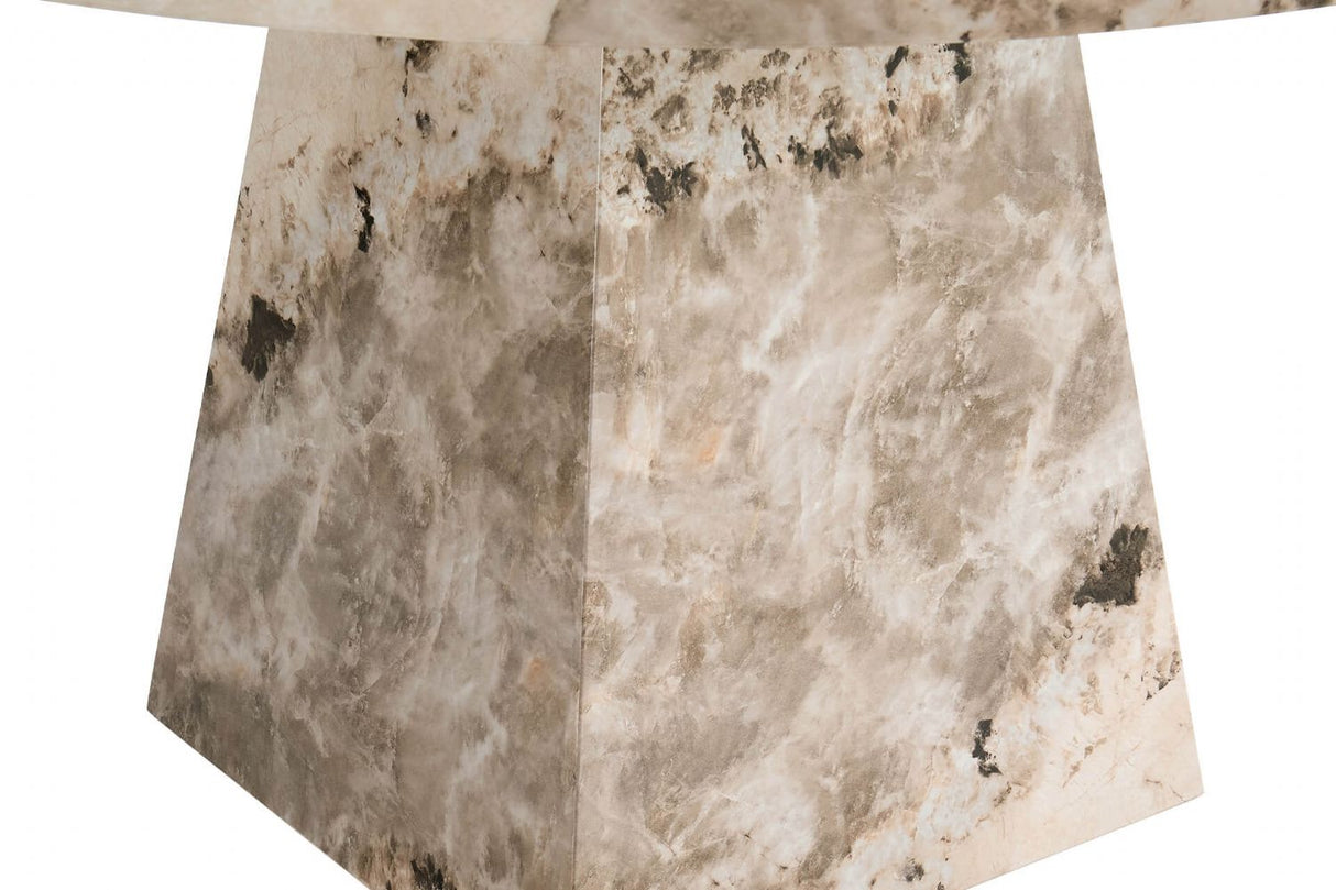 Artemis Round Dining Table 1300 Mottled Mocha