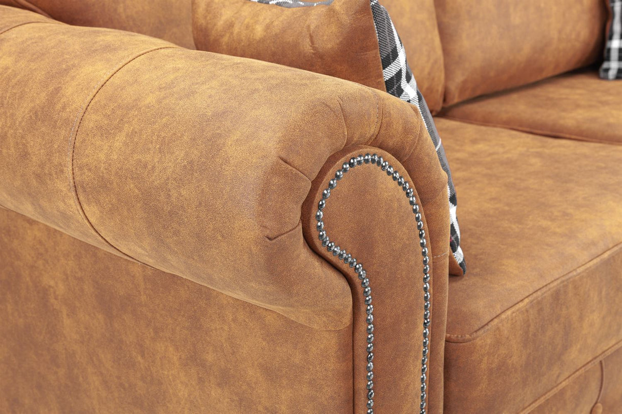 Mombasa Armchair – Classic Faux Leather Comfort & Style - Ready2GoFurniture