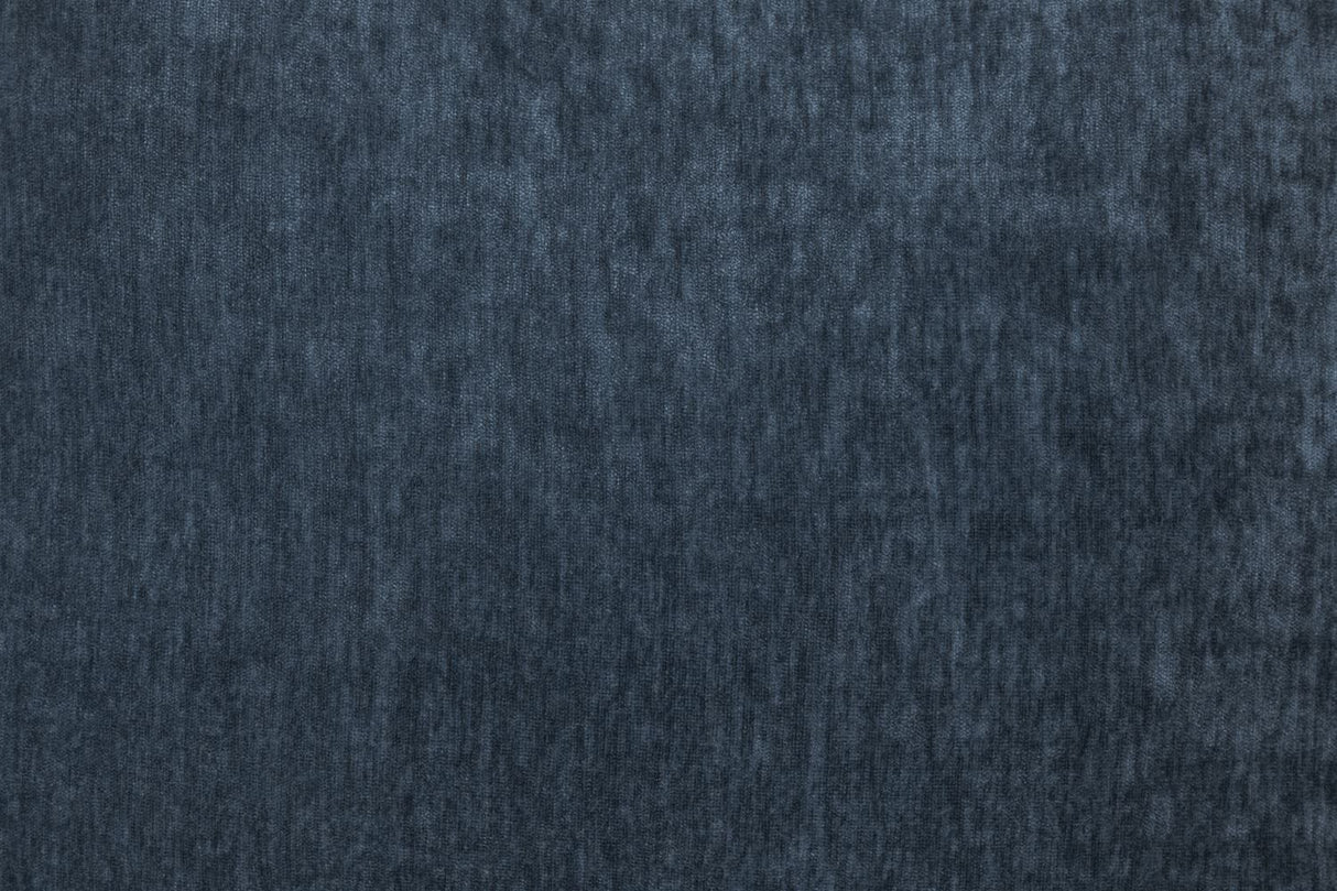 Blue Fabric Pillow Back Large Corner Sofa Group