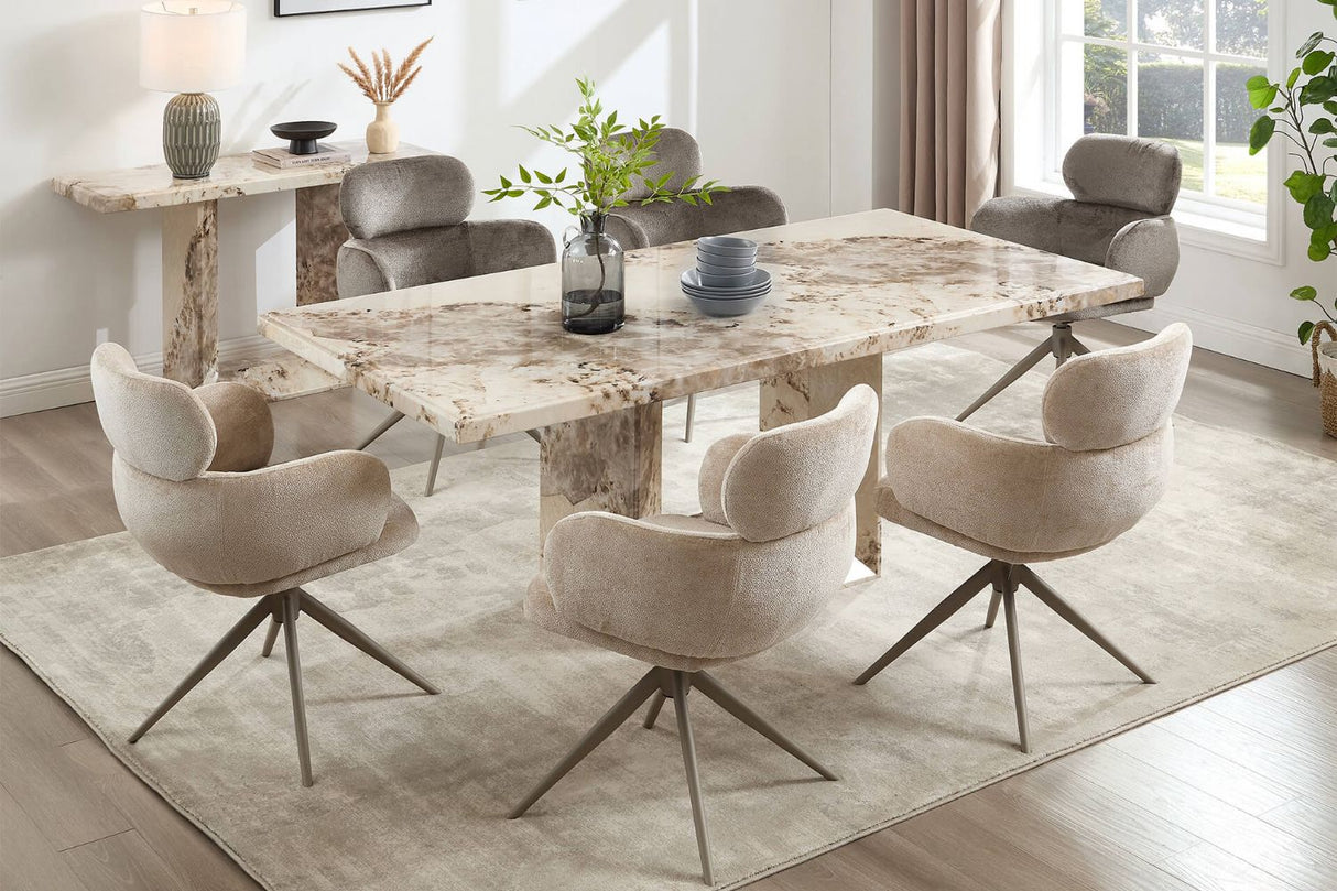 Artemis Dining Table 2000 Mottled Mocha