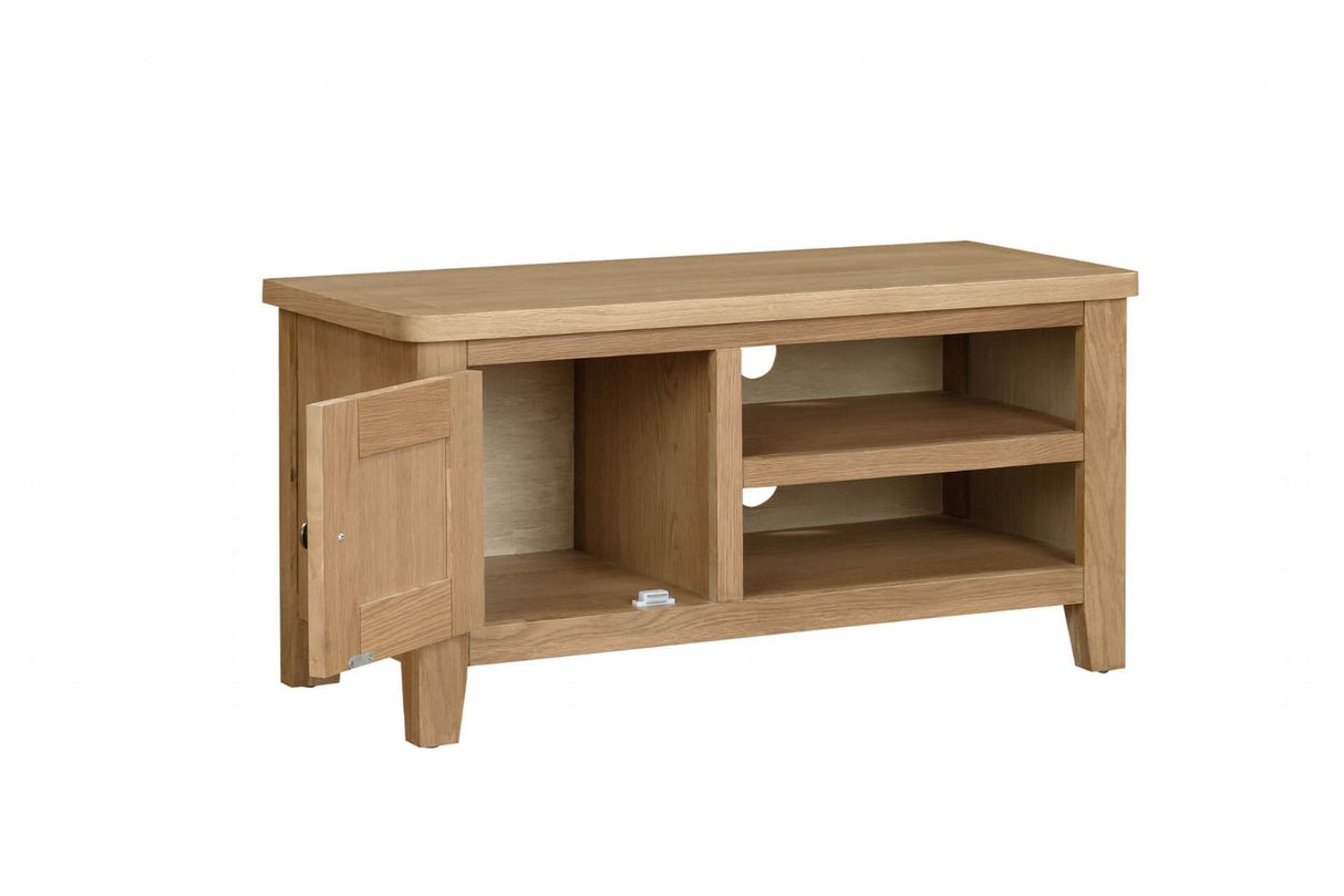 Natural Oak 1 Door Small TV Media Entertainment Unit