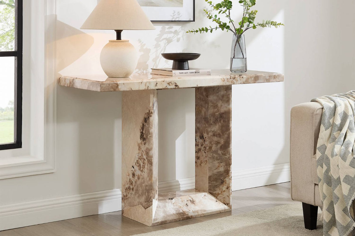 Artemis Console Table Mottled Mocha