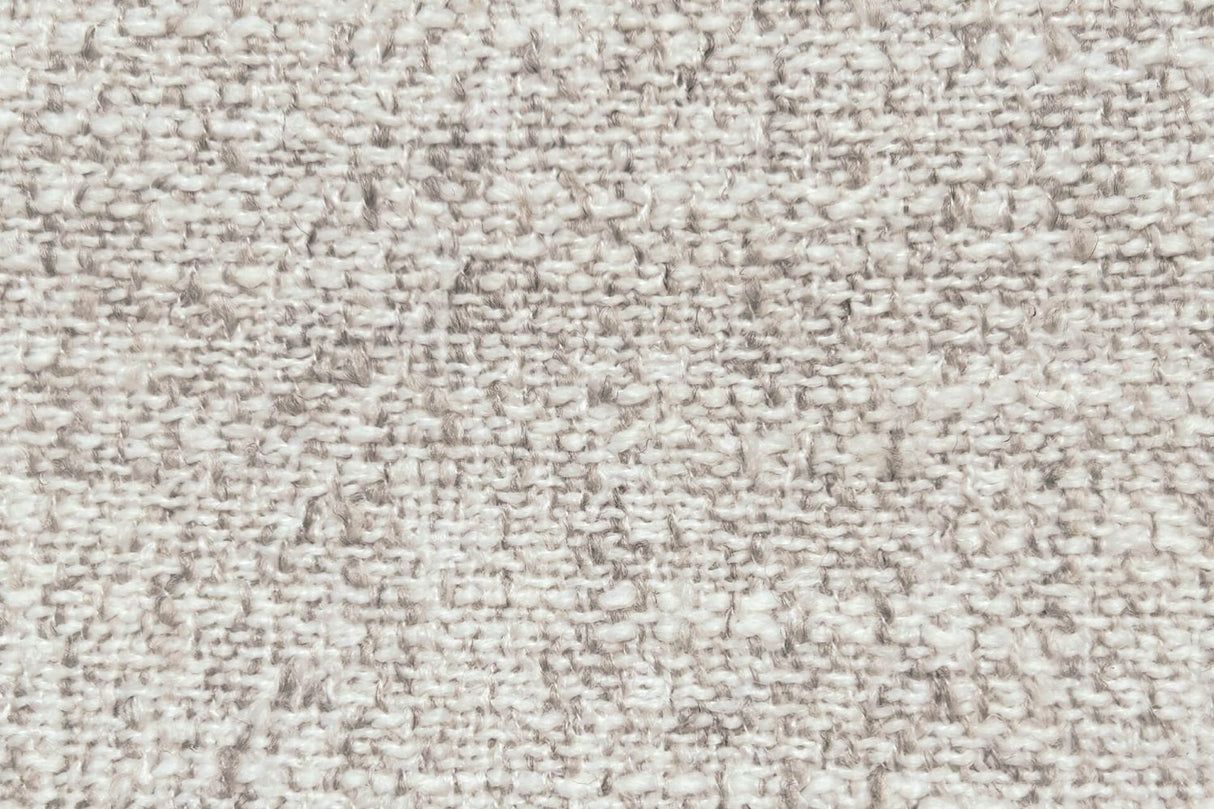 Natural Fabric King Size Bed with Curved Headboard