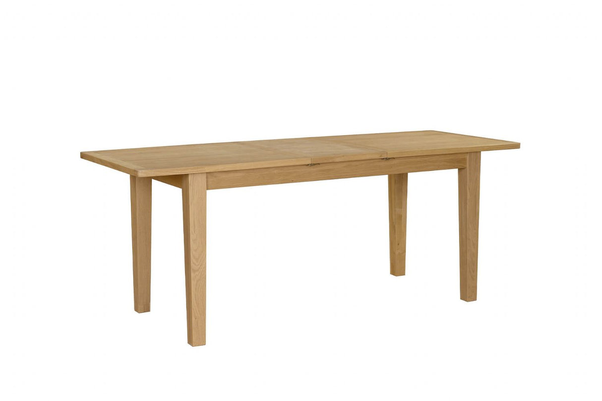 Natural Oak Extending Dining Table with Shaker Leg 1.6 to 2m
