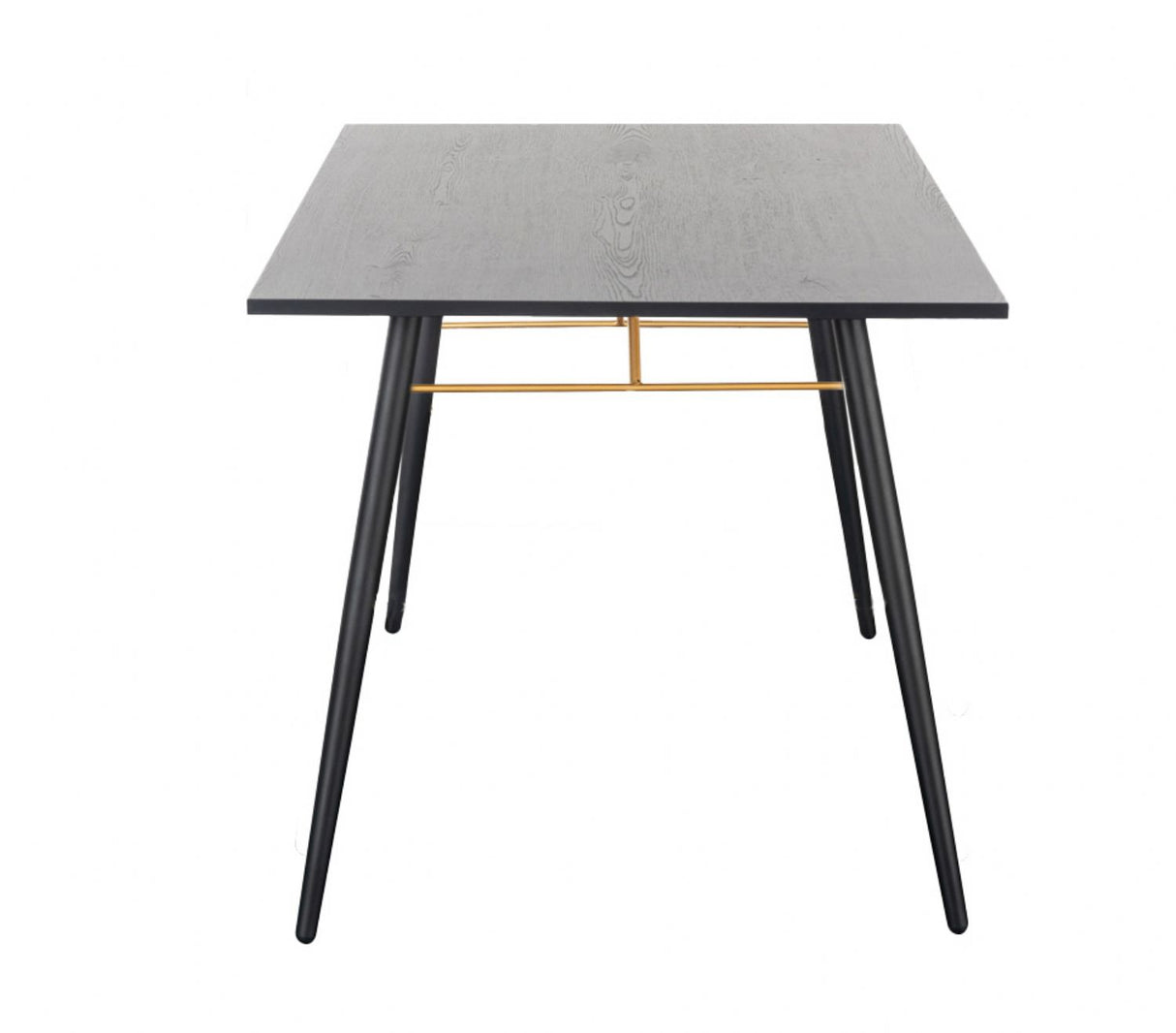 Black and Copper Small 120cm Dining Table Metal Legs