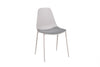 Stone Woven Fabric Dining Chair with Padded Seat