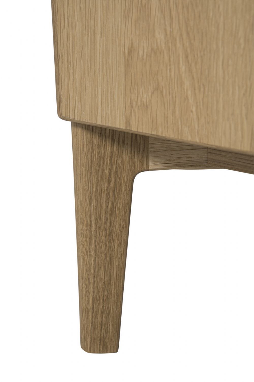 Natural Oak 2 Door 2 Drawer Small Sideboard