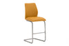 Pumpkin Leather Effect Counter Kitchen Bar Stool