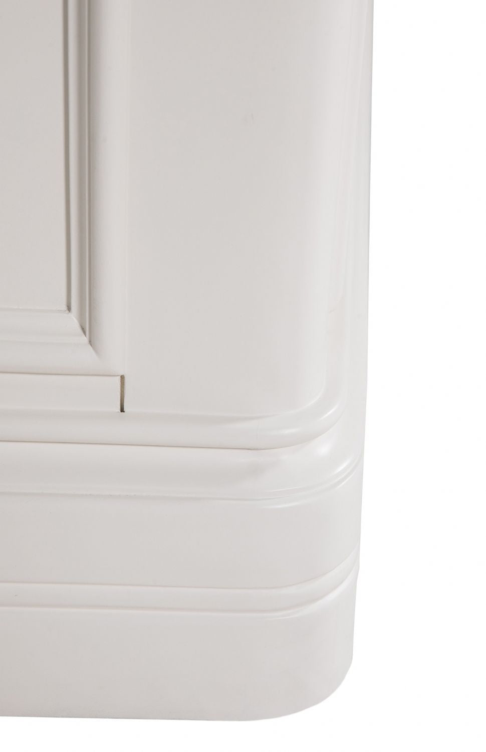 Bone White Wooden Dressing Chest of 7 Drawers