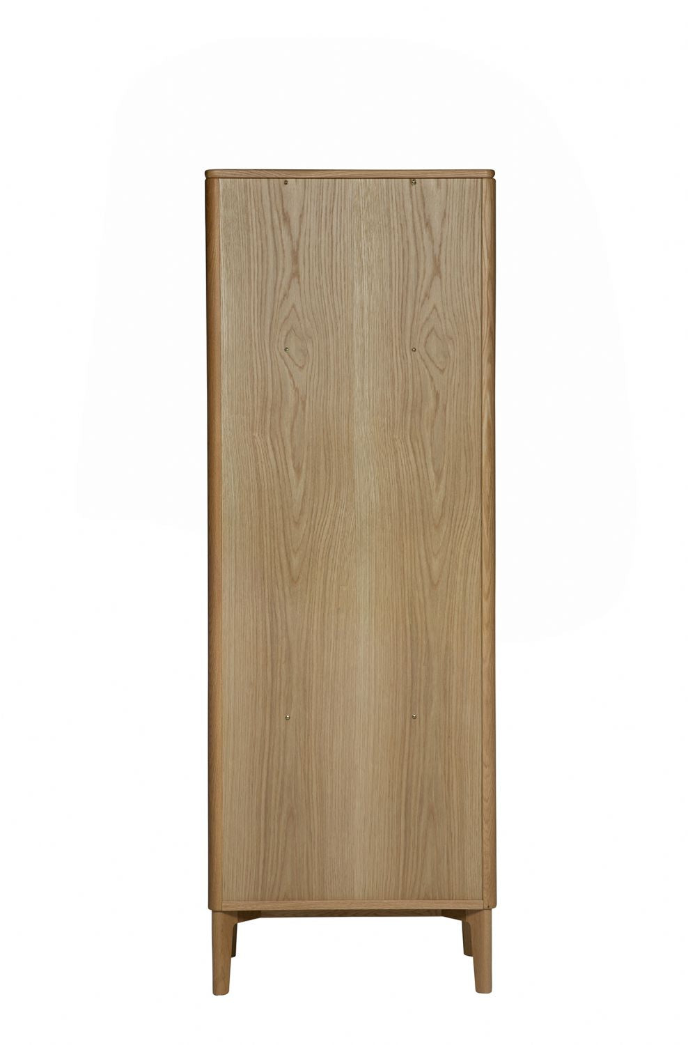 Modern Natural Oak 2 Drawer 3 Shelf Open Storage Unit