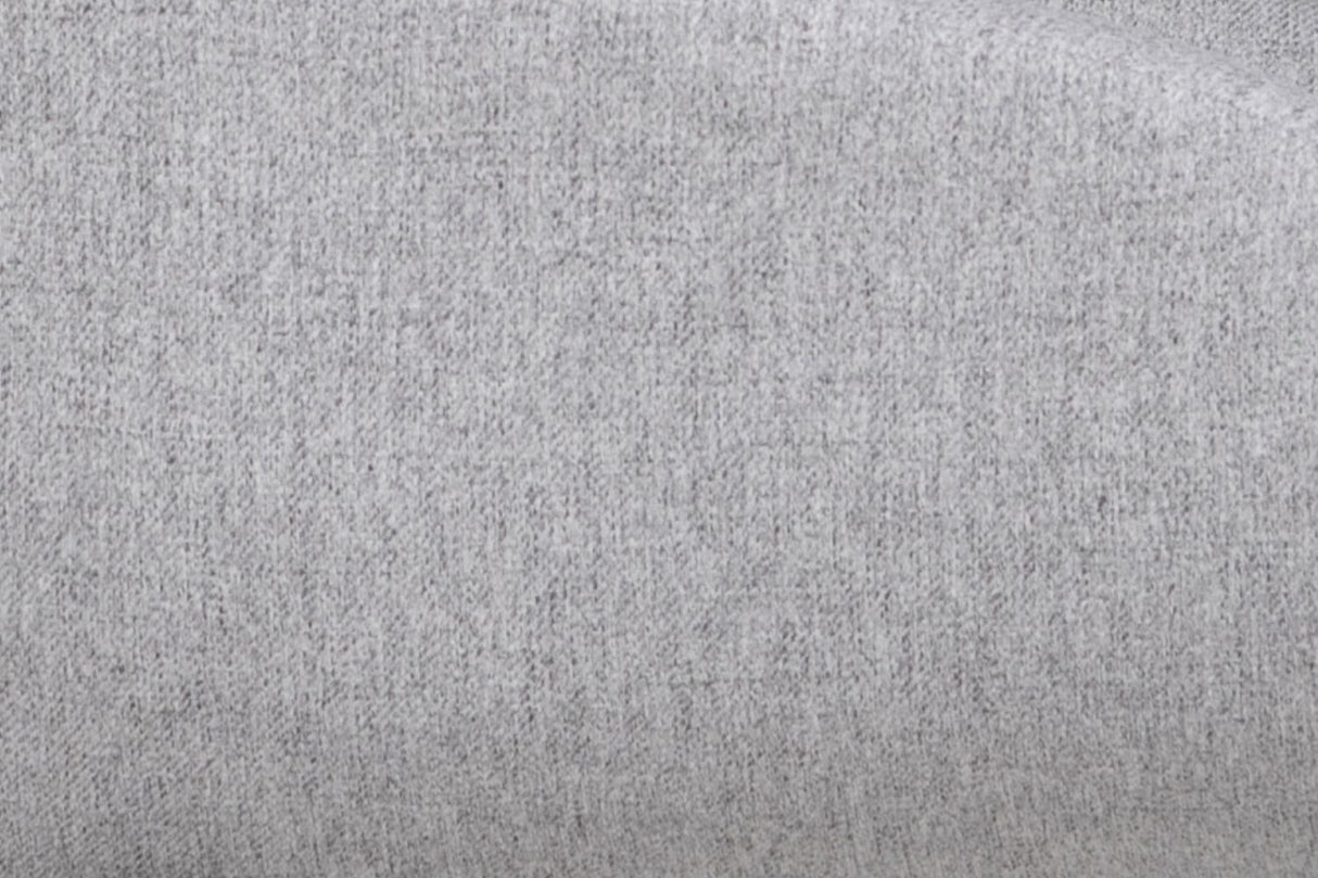 Grey Fabric Accent Chair with Black Metal Legs