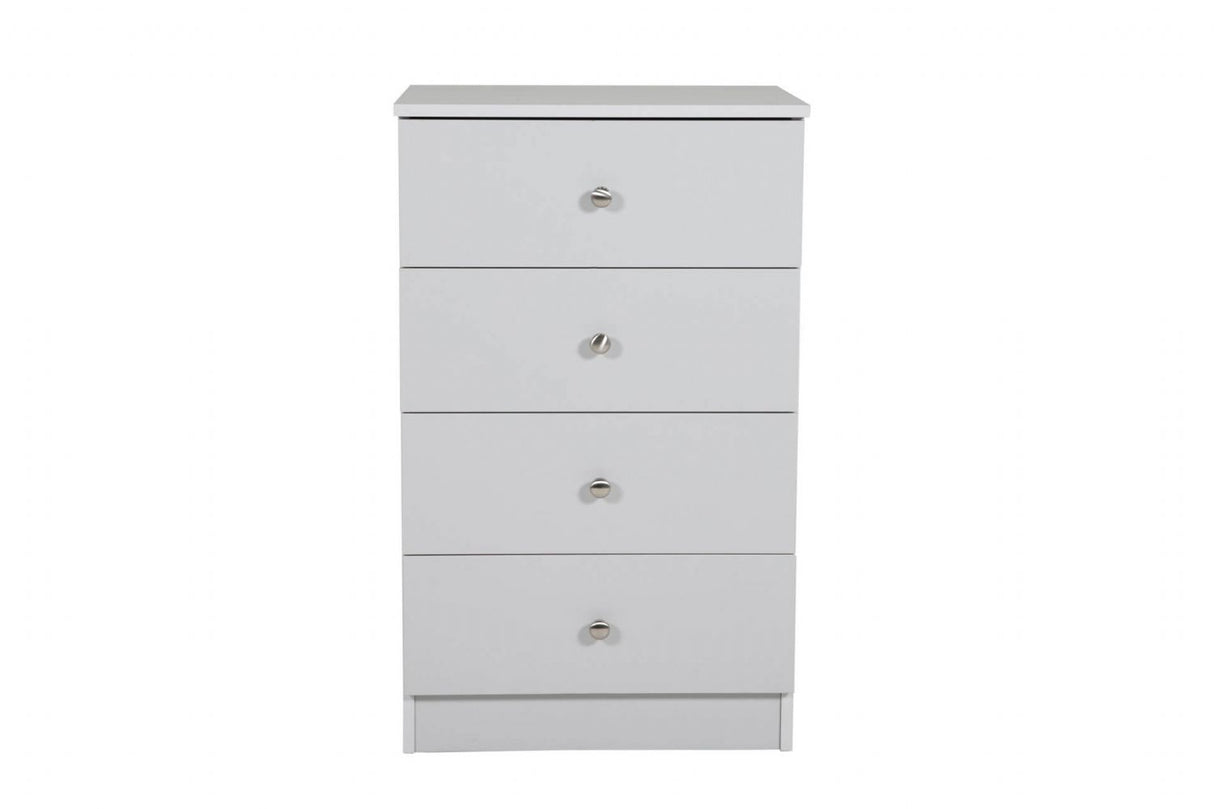 Levi Bedroom 4 Drawer Chest of Drawers Light Grey