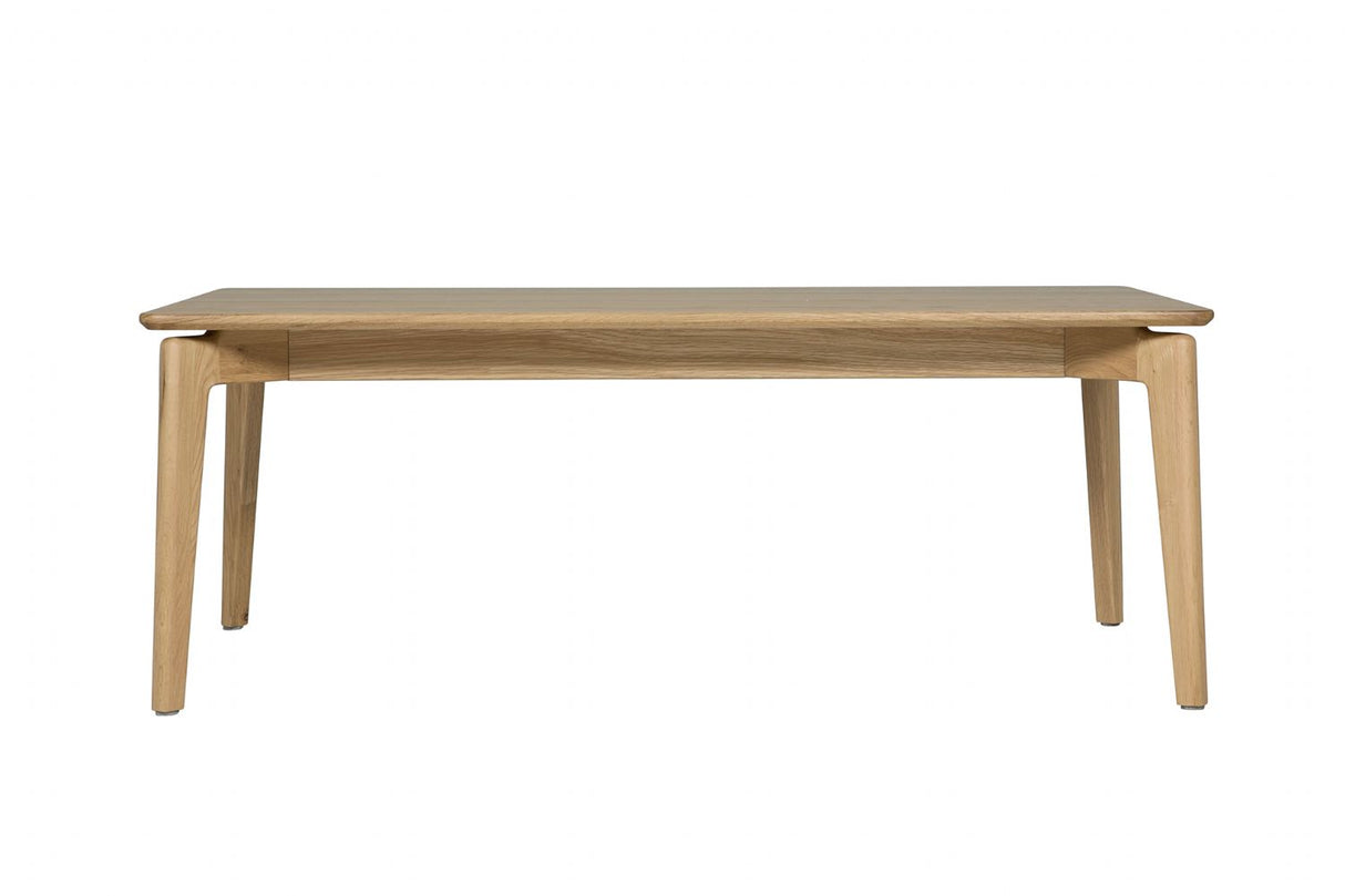 Natural Oak Modern Rectangular Large Coffee Table