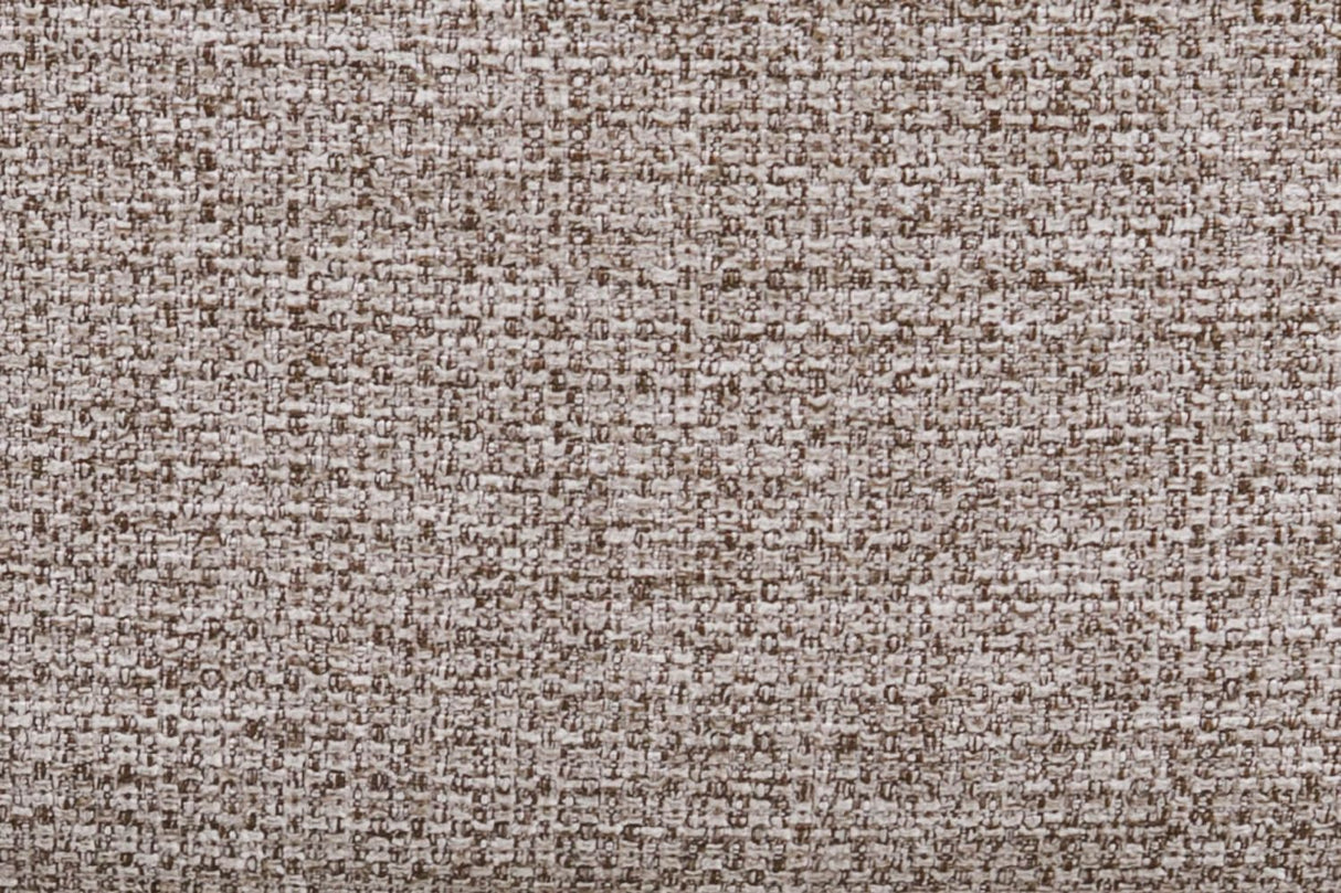 Beige Fabric Upholstered Dining Chair with Walnut Legs