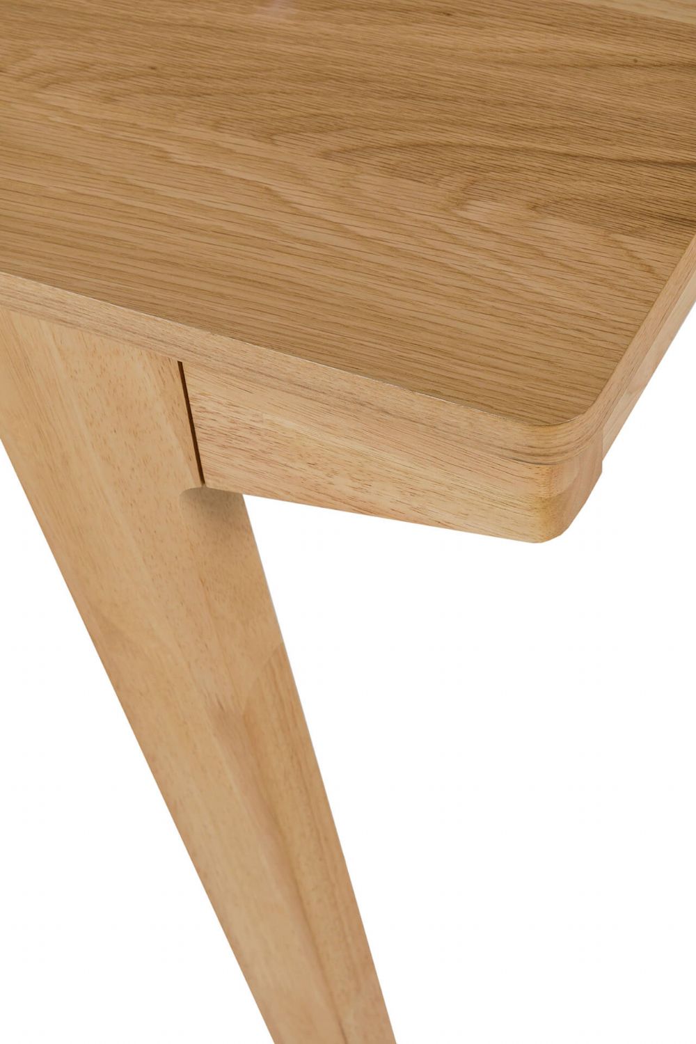 Natural Oak Dining Table with Lacquered Finish 160cm