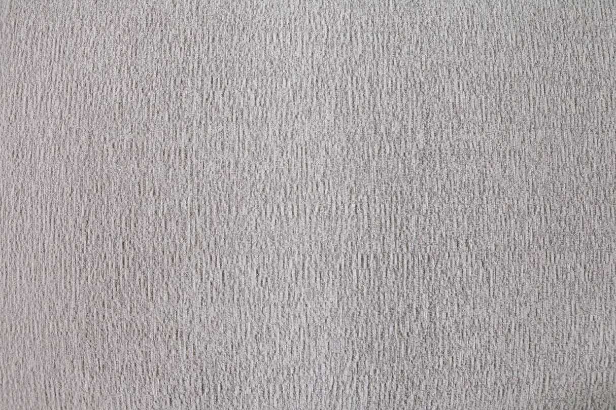 Light Grey Fabric Upholstered Curved Accent Chair