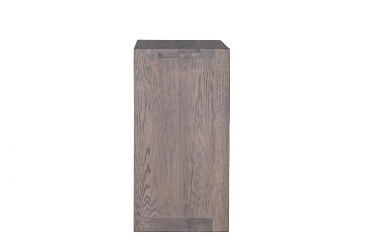 Natural Smoked Oak Slim Drinks Sofa Table