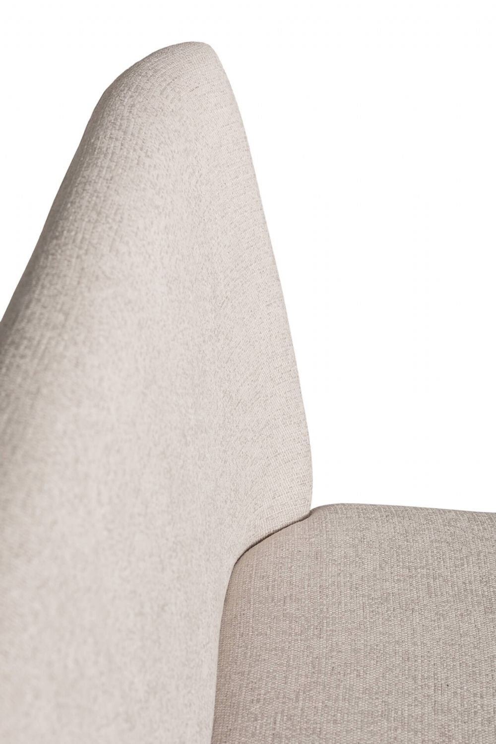 Natural Fabric Short Dining Bench Solid Oak Legs