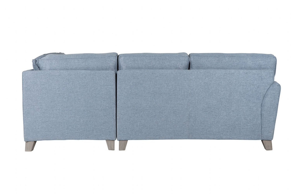 Blue Fabric RHF L Shaped Corner Group Sofa