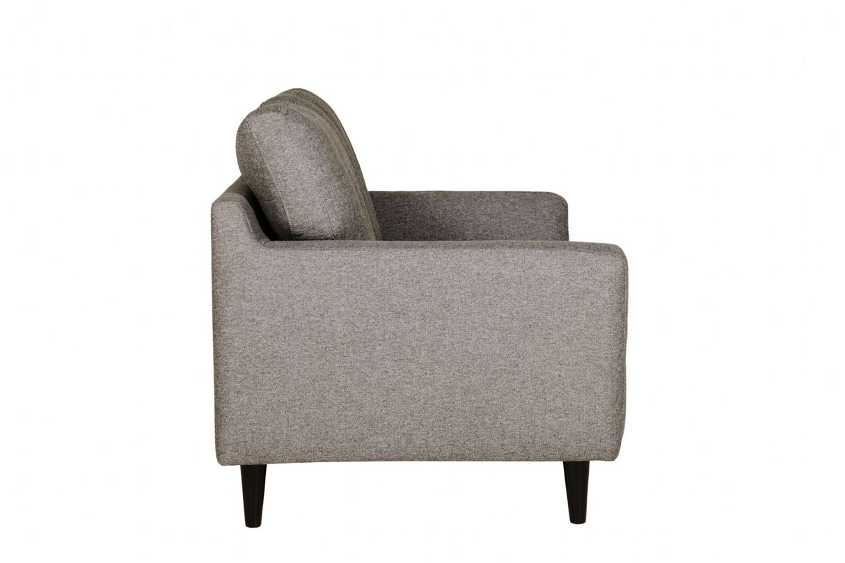 Charcoal Fabric 2 Seater Buttoned Back Sofa